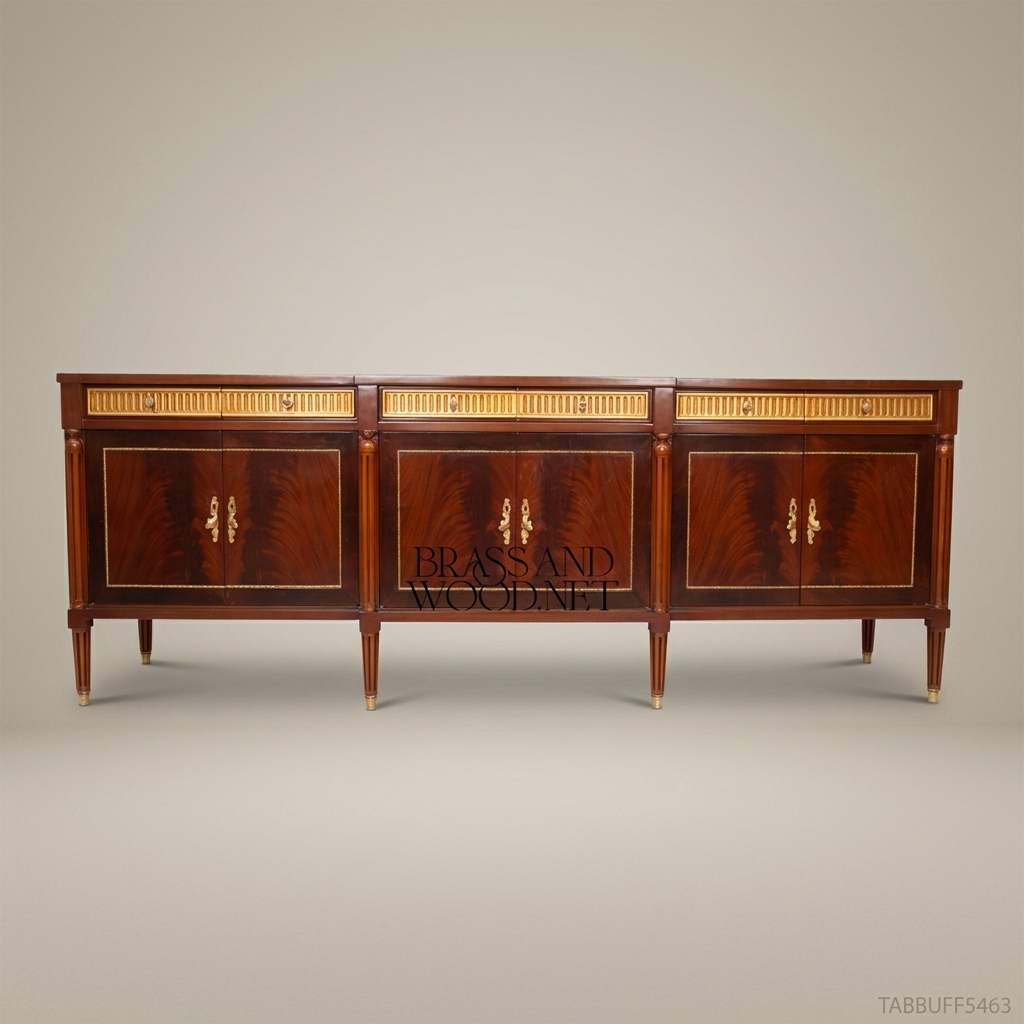 Louis XVI Hand-Carved Gilt Dining Suite