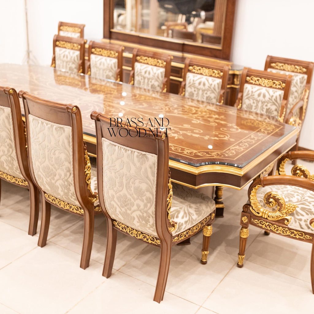 Empire Gilt Carved Complete Dining Set