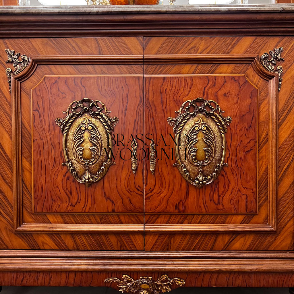 Empire Gilt Dining Suite with Vitrine & Buffet