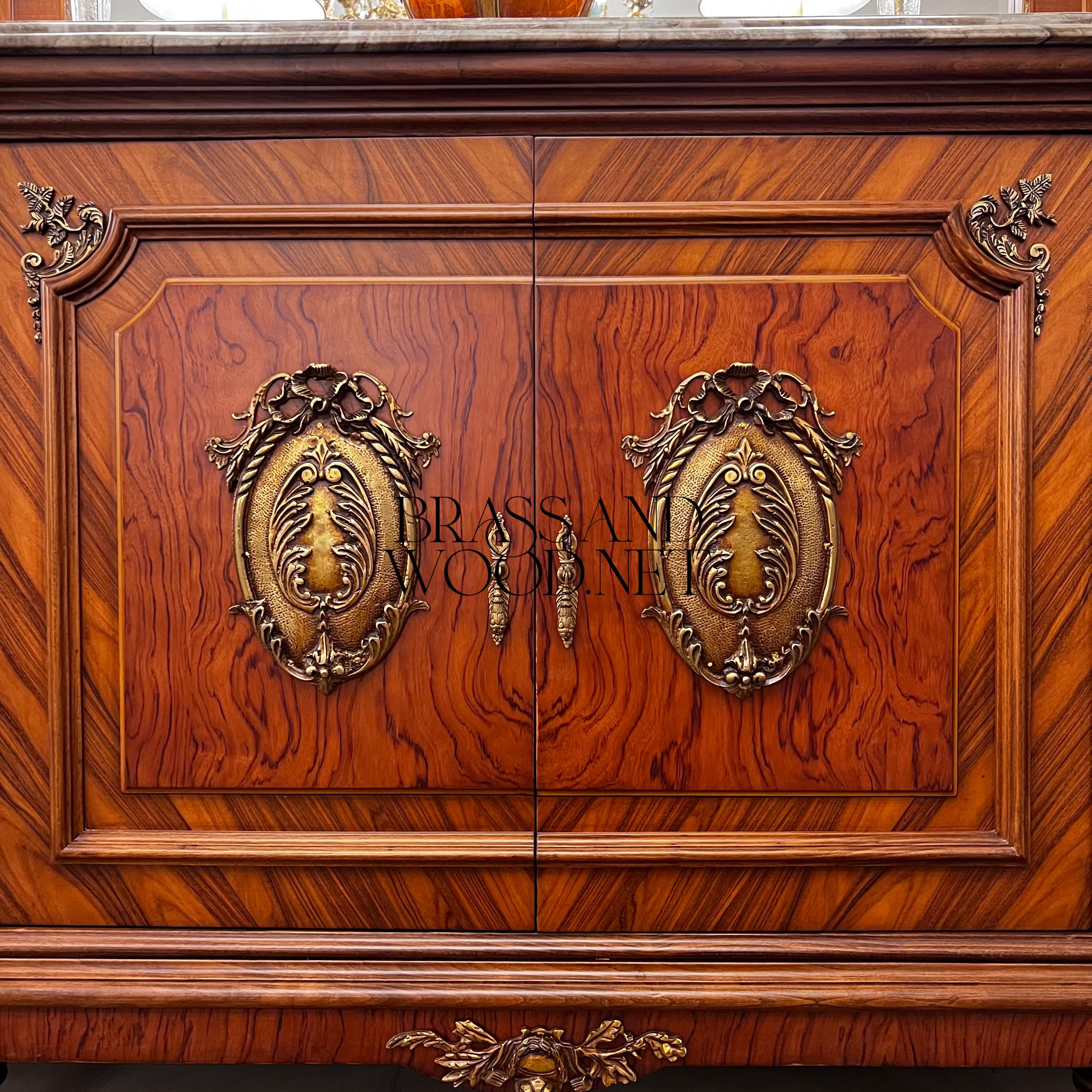 Empire Gilt Dining Suite with Vitrine & Buffet