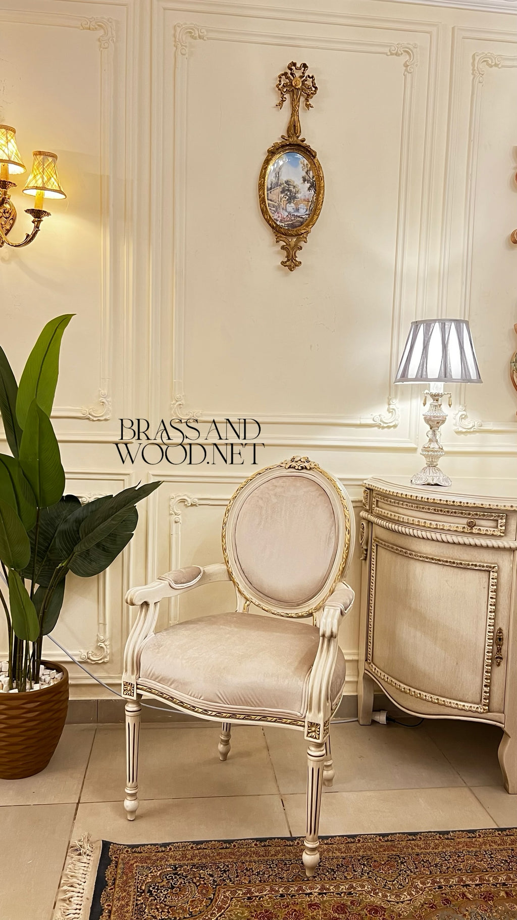 Louis XVI Ivory & Gold Complete Dining Set