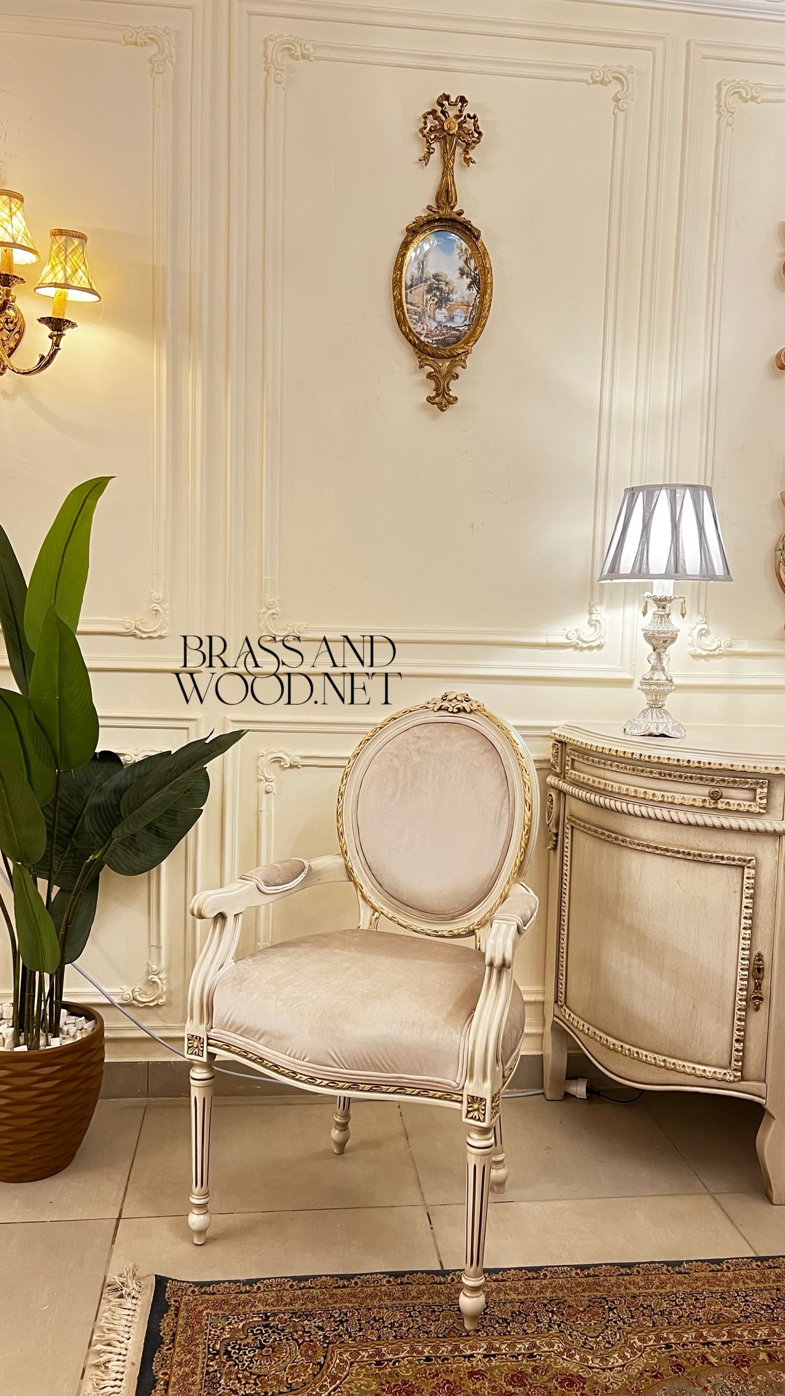 Louis XVI Ivory & Gold Complete Dining Set