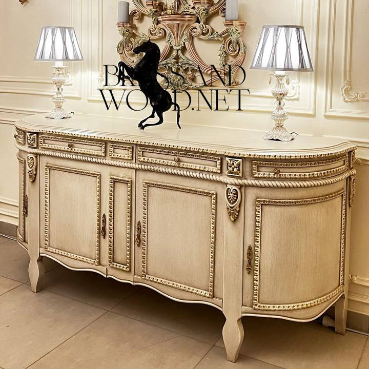 Louis XVI Ivory & Gold Complete Dining Set
