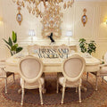 Louis XVI Ivory & Gold Complete Dining Set