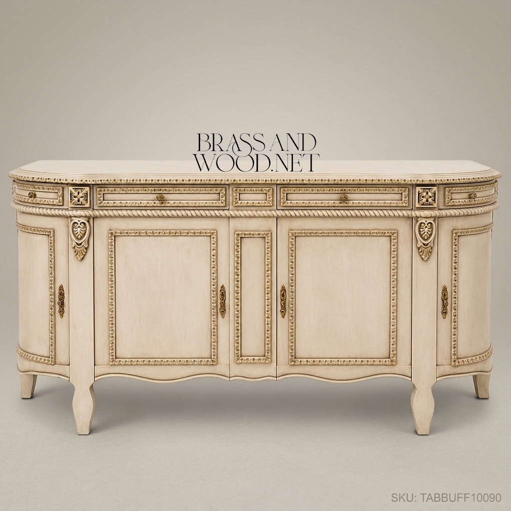Louis XVI Ivory & Gold Complete Dining Set