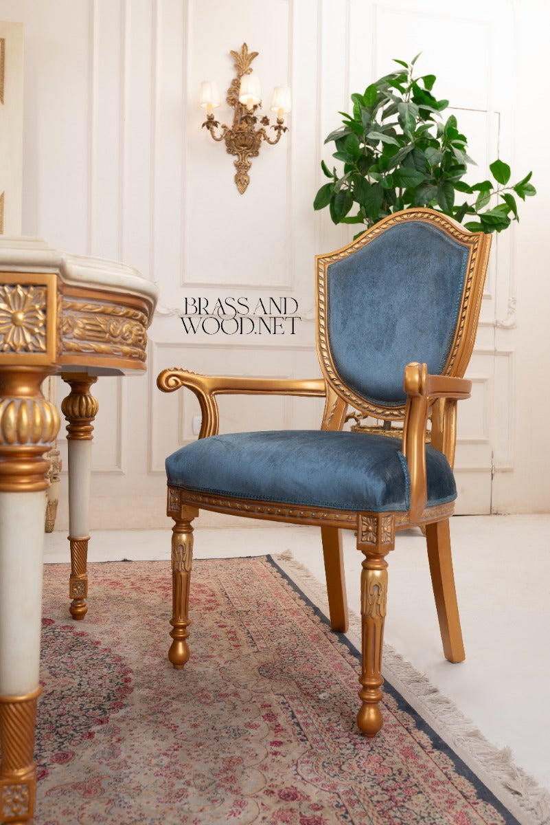Louis XVI Gilt Carved Dining Suite