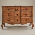 Louis XV Rococo Serpentine-Front Chest of Drawers in Antique Walnut