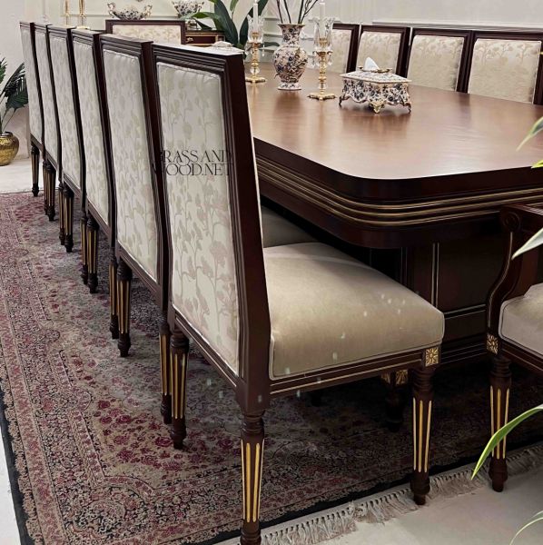 Louis XVI Gilt-Accent Heritage Dining Suite