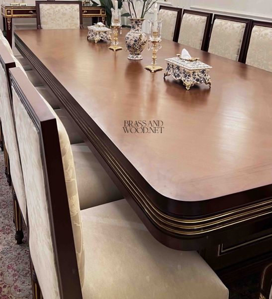 Louis XVI Gilt-Accent Heritage Dining Suite