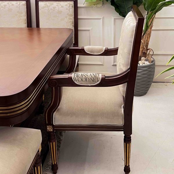 Louis XVI Gilt-Accent Heritage Dining Suite