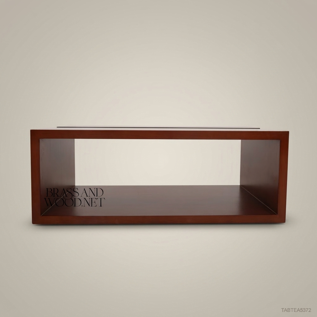 Islamic Arabesque Coffee Table | Solid Wood with Carved Mashrabiya Inlay