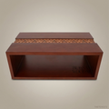 Islamic Arabesque Coffee Table | Solid Wood with Carved Mashrabiya Inlay