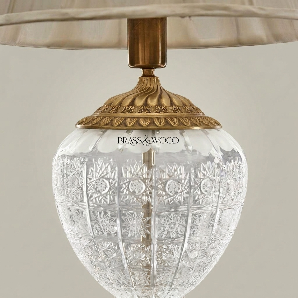 Imperial Crystal Gold Table Lamp — Antique Gold
