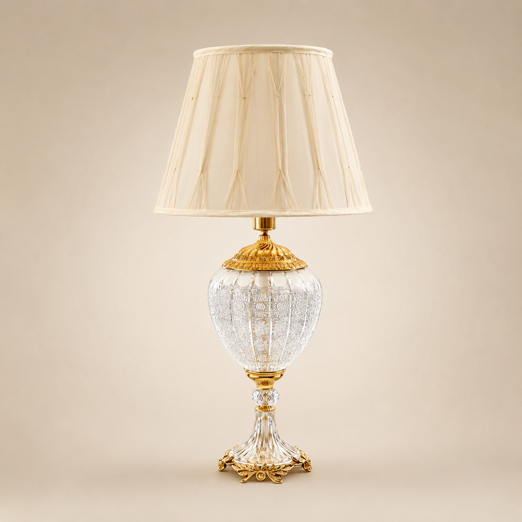Imperial Crystal Gold Table Lamp — Gold