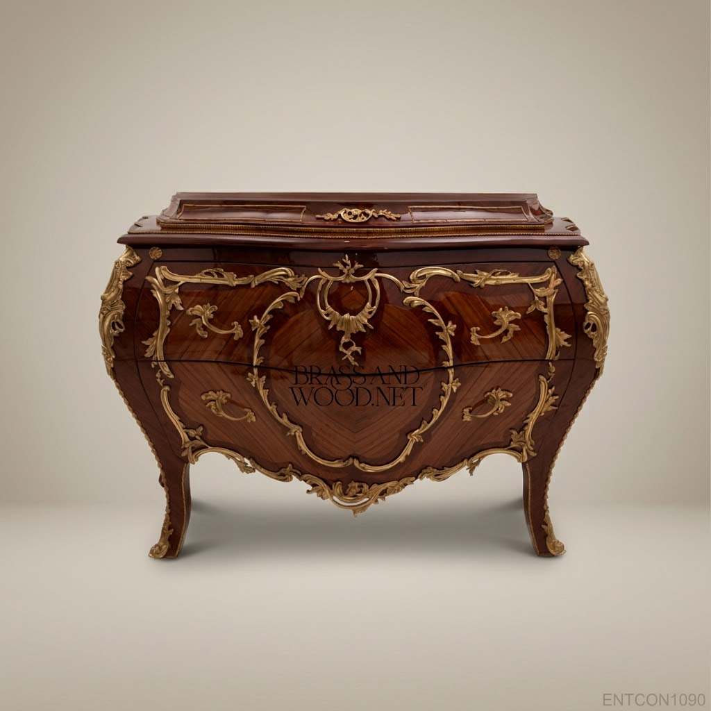 Louis XV Bombe Commode – Kingwood Veneer & Antique Brass Ormolu