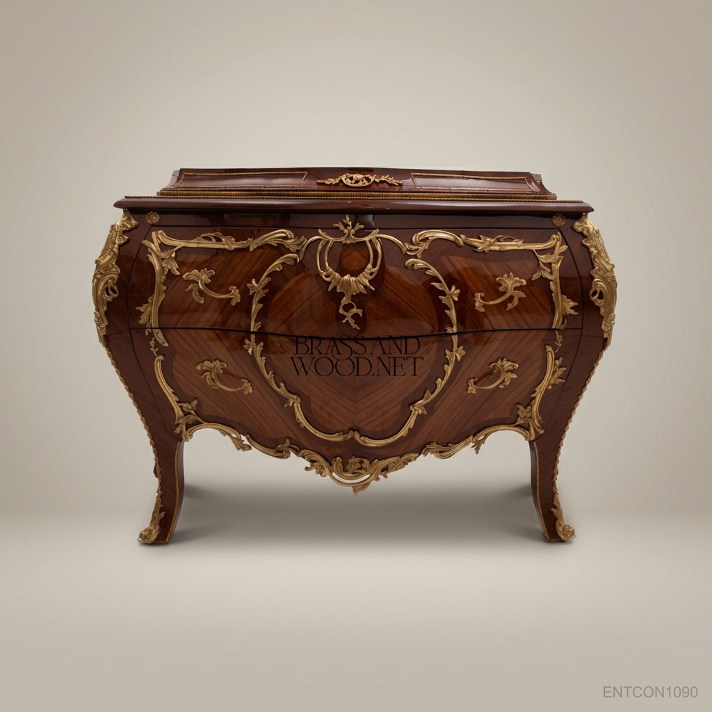 Louis XV Bombe Commode – Kingwood Veneer & Antique Brass Ormolu