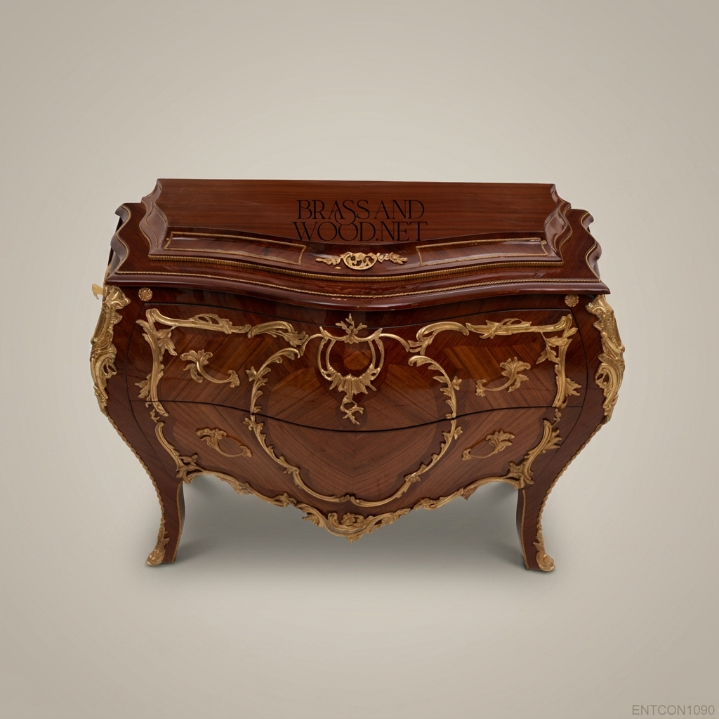 Louis XV Bombe Commode – Kingwood Veneer & Antique Brass Ormolu