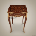 Louis XV Corner Table – Marquetry Top & Gilt Bronze Mounts