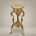 Louis XV Gilded Corner Table with Marble Top