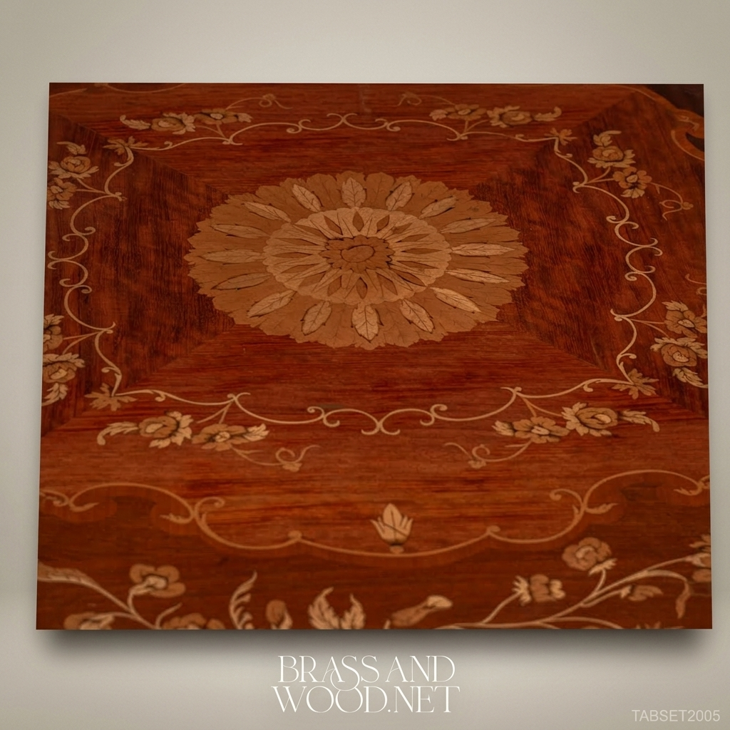 Louis XV Marquetry Centre Table with Gilt Bronze Mounts
