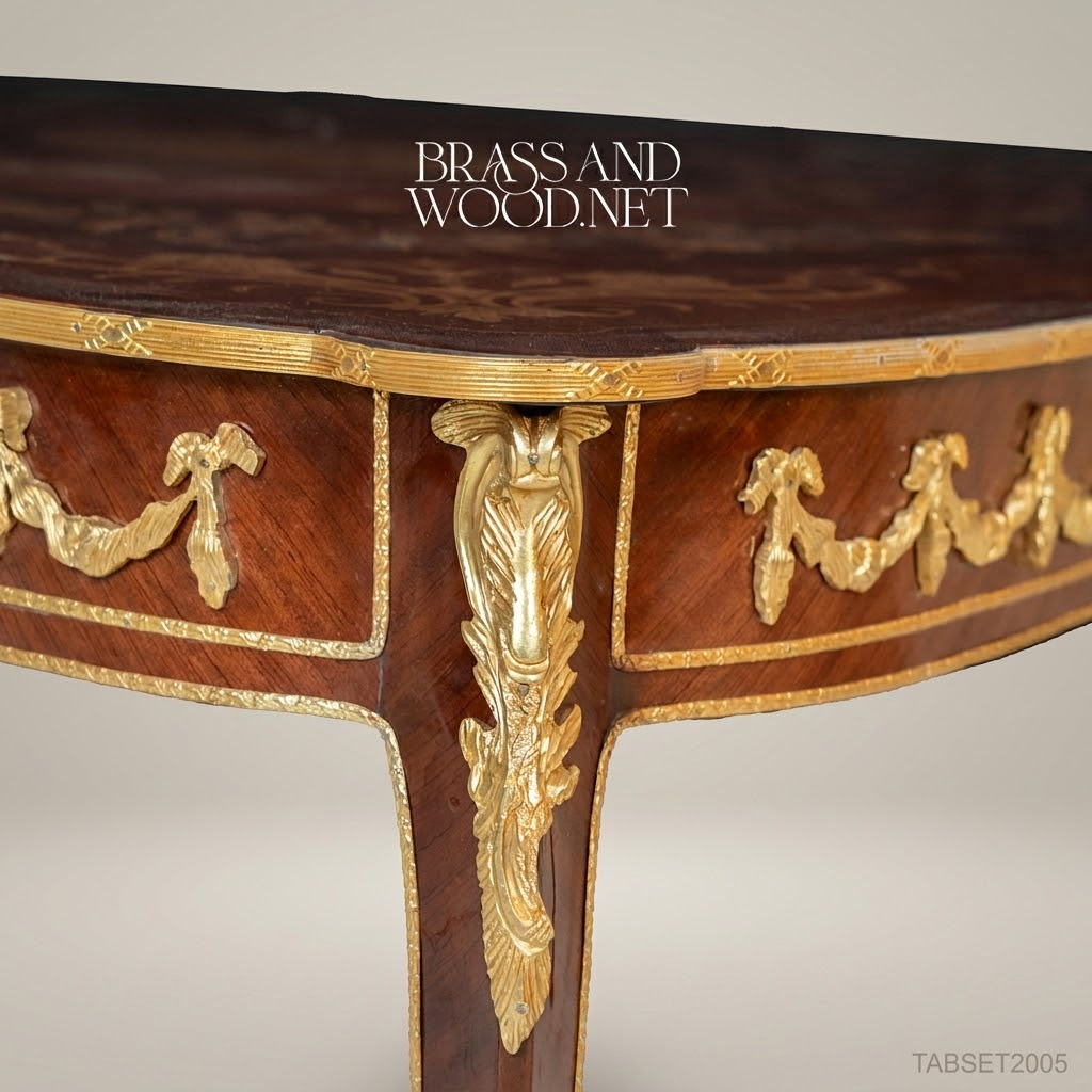 Louis XV Marquetry Centre Table with Gilt Bronze Mounts
