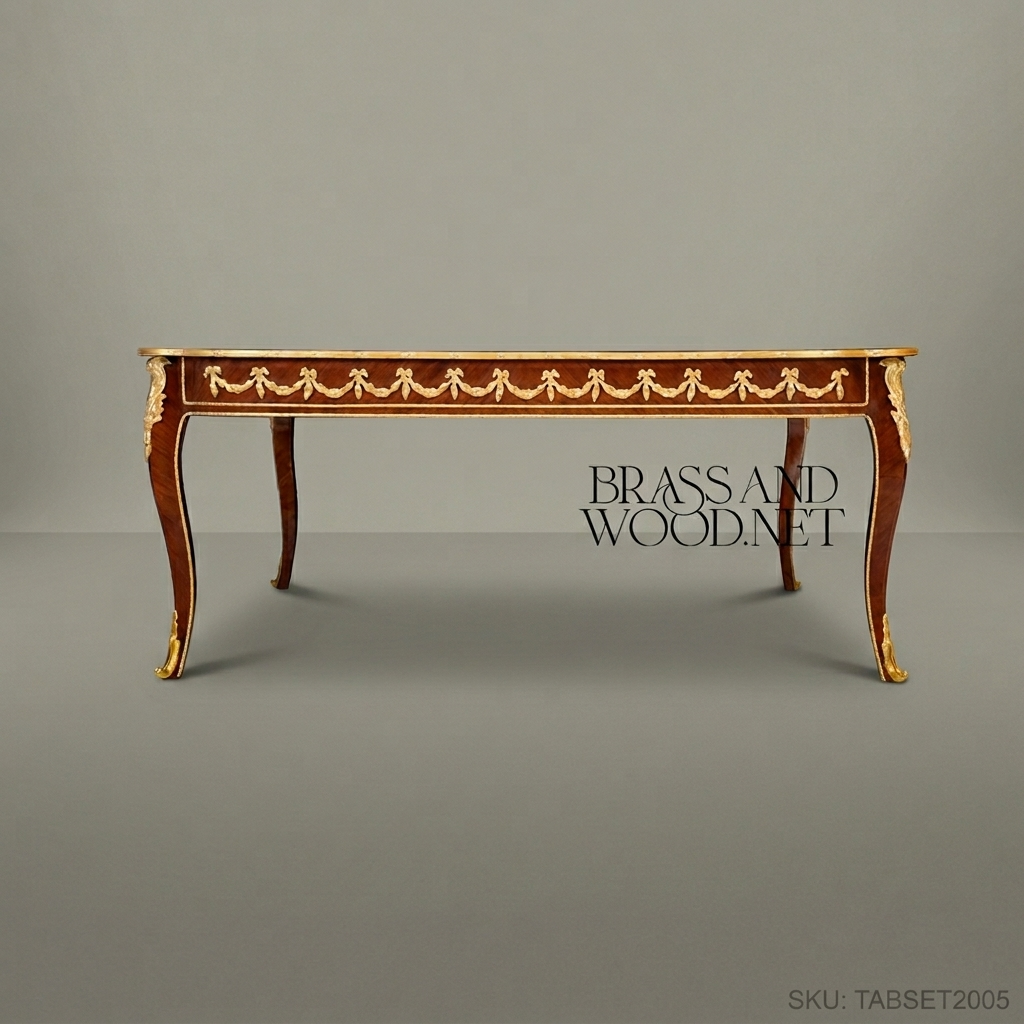 Louis XV Marquetry Centre Table with Gilt Bronze Mounts