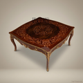 Louis XV Marquetry Coffee Table with Gilt Bronze Mounts