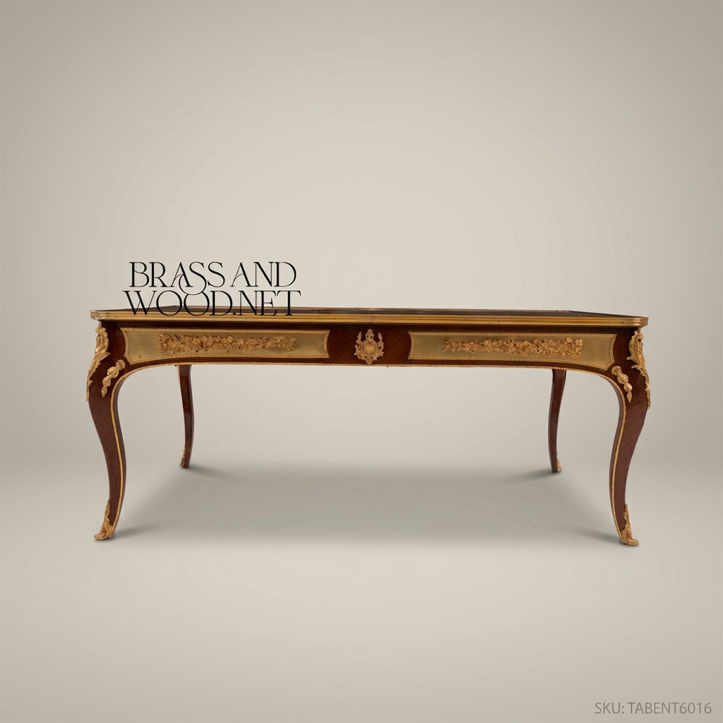 Louis XV Marquetry Coffee Table with Gilt Bronze Ormolu Mounts