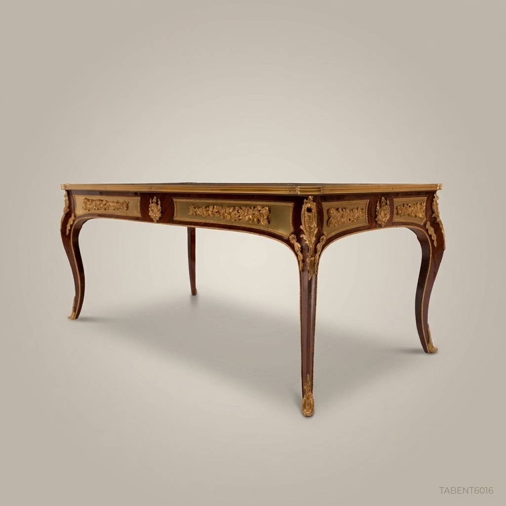 Louis XV Marquetry Coffee Table with Gilt Bronze Ormolu Mounts