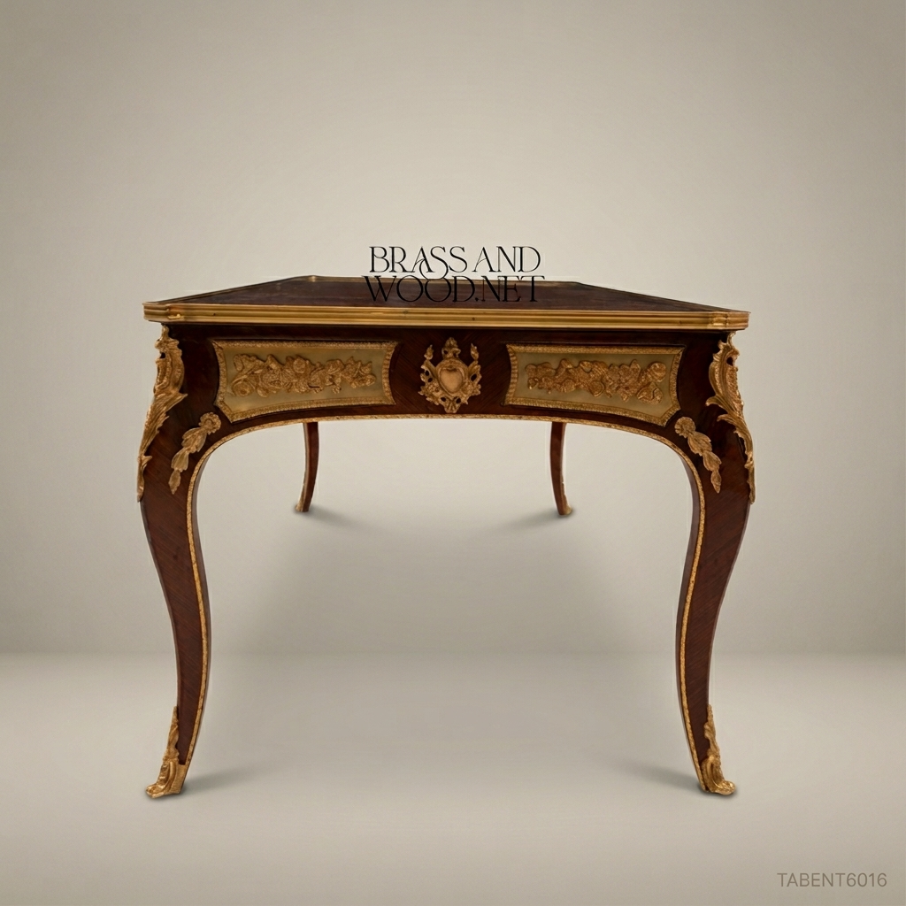 Louis XV Marquetry Coffee Table with Gilt Bronze Ormolu Mounts