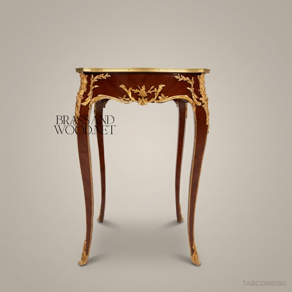 Louis XV Marquetry Corner Table with Ormolu Mounts