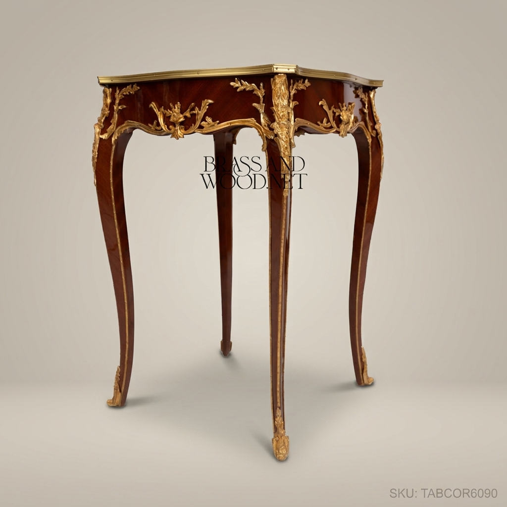 Louis XV Marquetry Corner Table with Ormolu Mounts