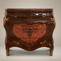 Louis XV Bombe Commode with Marquetry & Ormolu Mounts