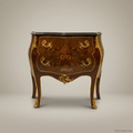 Louis XV Bombe Commode with Marquetry & Ormolu Mounts
