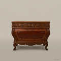 Louis XV Rococo Bombe Commode with Hand-Carved Acanthus Frieze