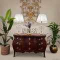 Louis XV Rococo Bombe Commode with Gilt Brass Ormolu Mounts