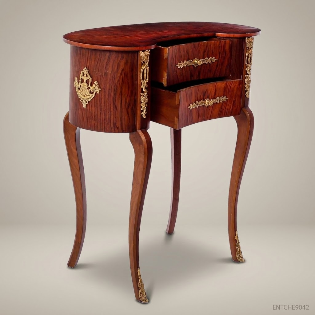 Louis XV Kidney-Shaped Commode with Gilt Bronze Ormolu Mounts