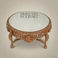 Louis XV Rococo Entryway Table – Hand-Carved Solid Wood with Marble Top