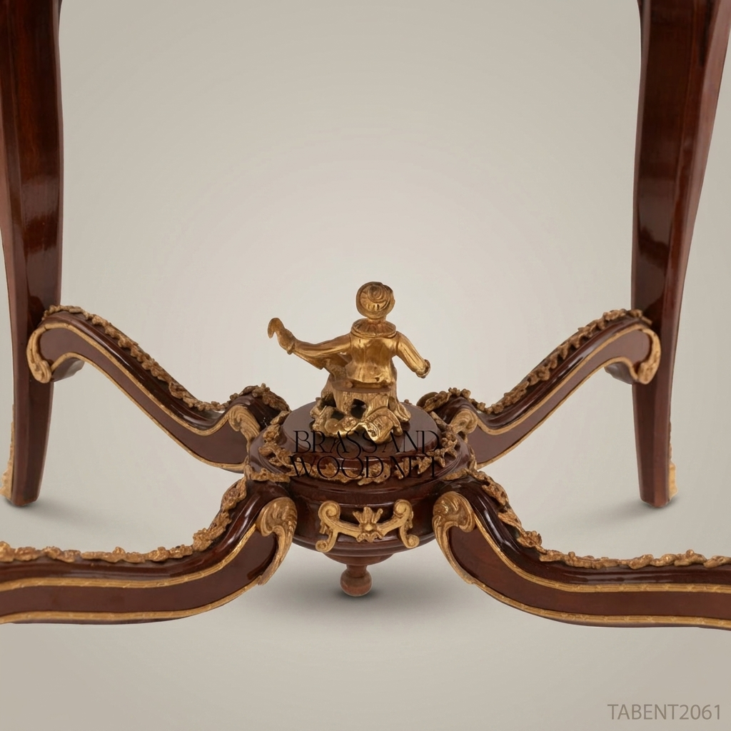 Louis XV Round Centre Table – Marble Top & Gilt Bronze Ormolu Mounts