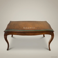 Louis XV Walnut Tea Table with Glass Top