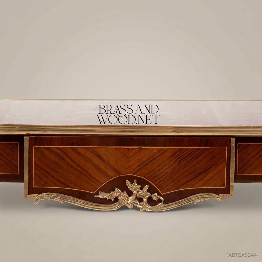 Louis XV Writing Desk – Marquetry Top & Gilt Bronze Mounts