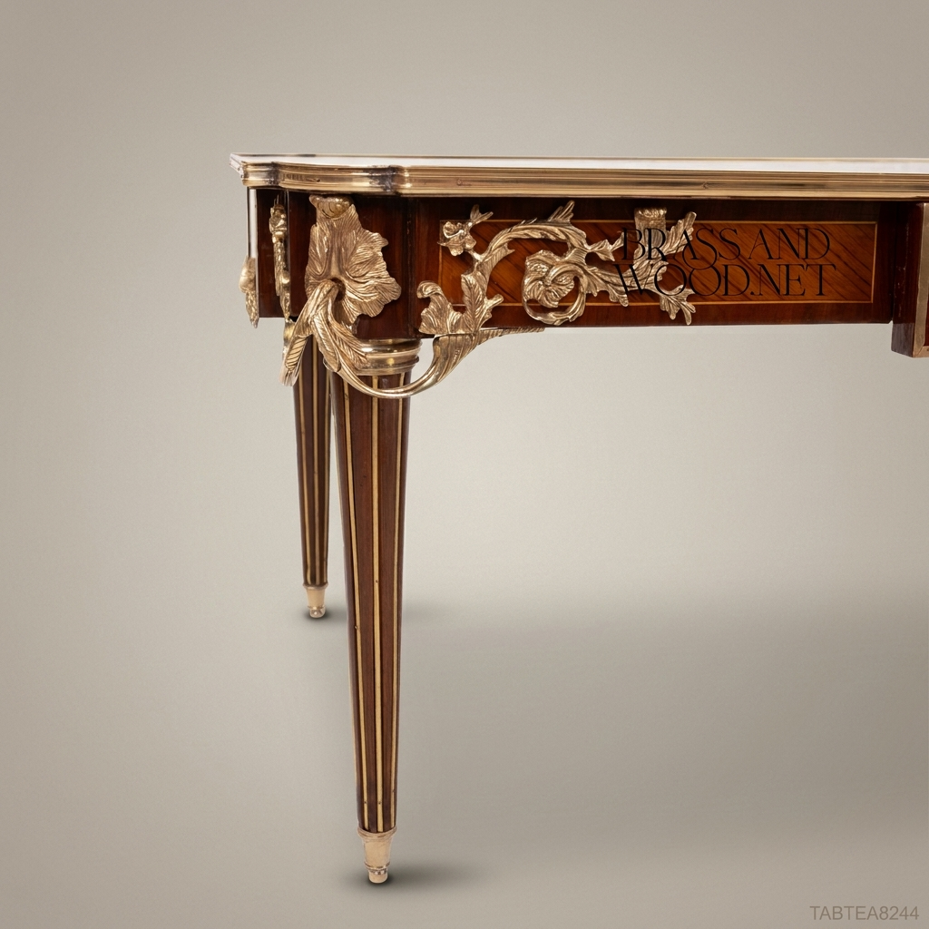 Louis XV Writing Desk – Marquetry Top & Gilt Bronze Mounts