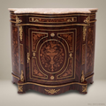 Louis XVI Marquetry Commode – Rosewood, Marble Top & Gilt Bronze Mounts