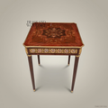 Louis XVI Marquetry Corner Table with Gilt Bronze Mounts