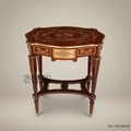 Louis XVI Marquetry Corner Table with Ormolu Mounts