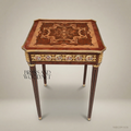 Louis XVI Marquetry Corner Table with Ormolu Mounts & Sèvres Medallions