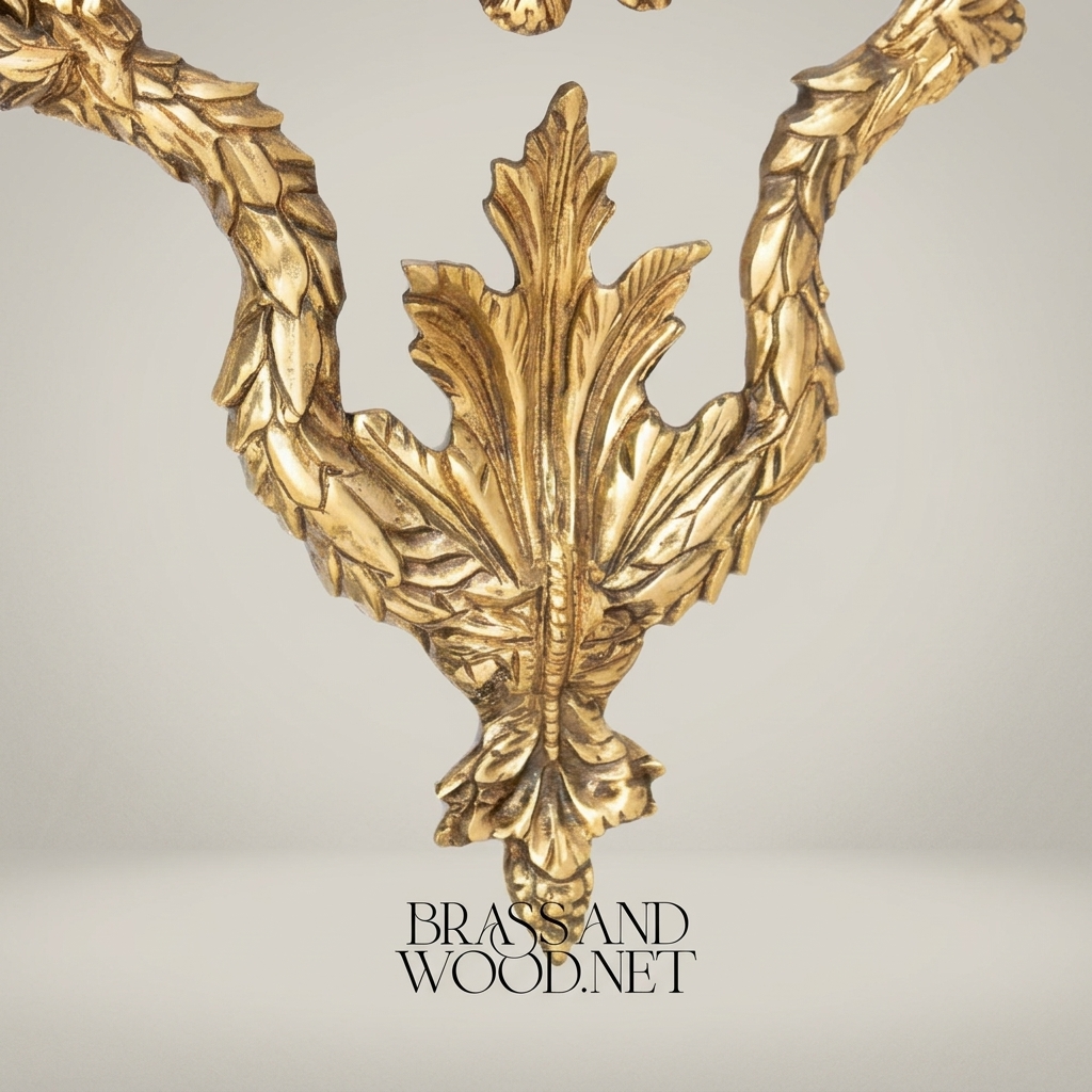 Louis XVI Neoclassical Gilded Cartel Wall Clock - Laurel Wreath & Acanthus Frame — Antique Gold