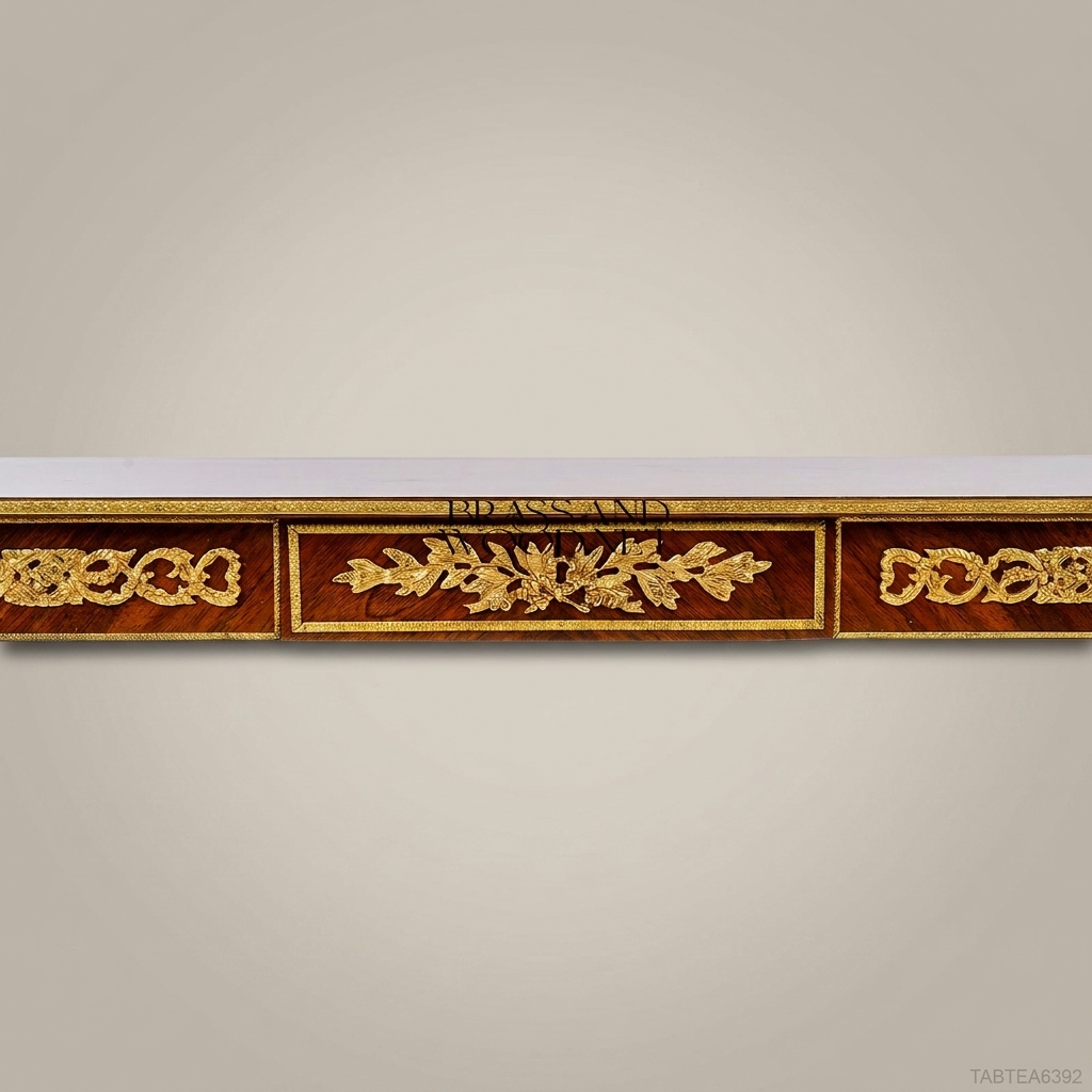 Louis XVI Neoclassical Tea Table with Gilt Bronze Ormolu Mounts