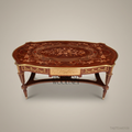 Louis XVI Neoclassical Tea Table with Marquetry Top & Ormolu Mounts