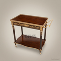 Louis XVI Neoclassical Tea Trolley | Mahogany & Ormolu Brass